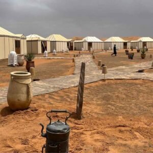 Luxury desert camp accommodations in Merzouga on the 3 Days Tour from Marrakech to Merzouga