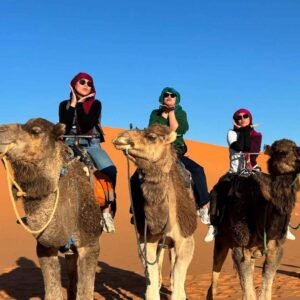 Camel ride in the Sahara Desert during 5 Days Tour from Marrakech to Merzouga