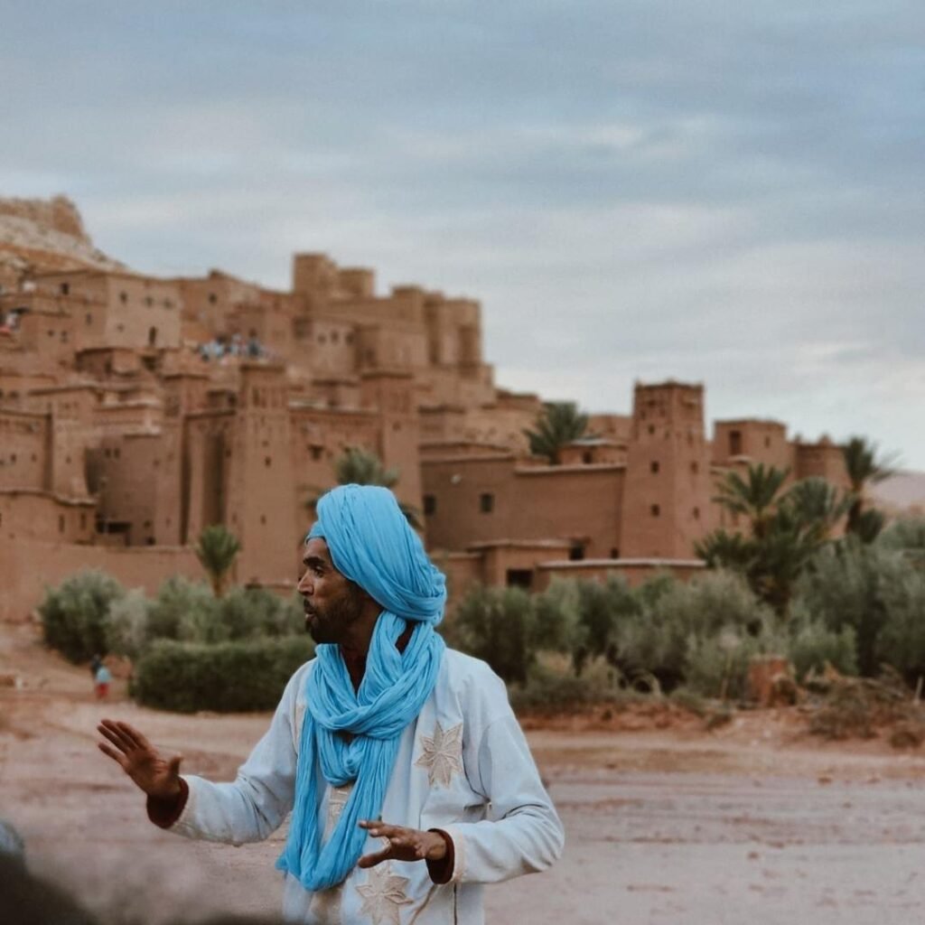 Berber guide at Ait Ben Haddou during 4 Days Tour from Marrakech to Merzouga