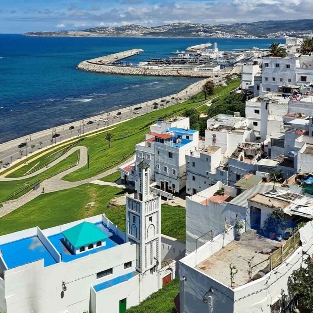 Scenic coastal view of Tangier during Casablanca to Tangier tour