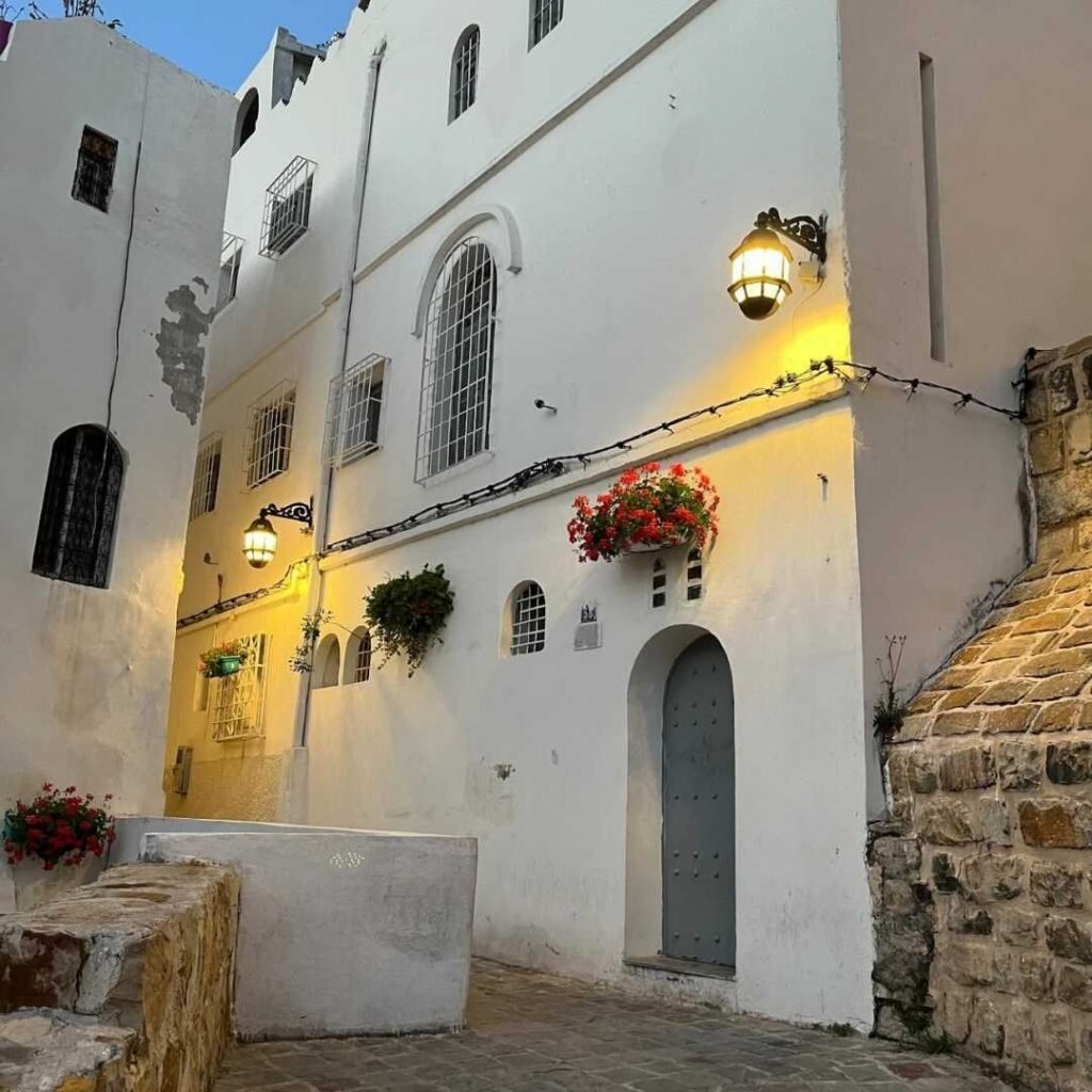 Traditional street in Tangier during Casablanca to Tangier tour